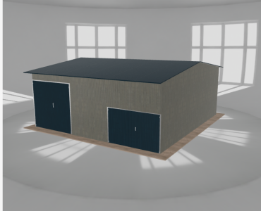 Hala stalowa 8.5x9m dwuspadowa Aluminium Wysoka