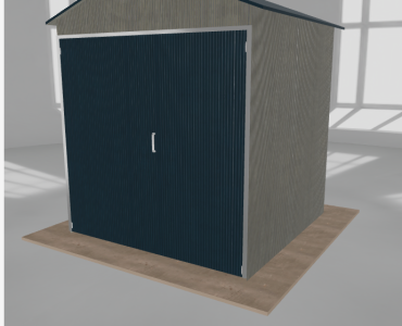 Hala blaszana 3x3m dwuspadowa Aluminium Wysoka