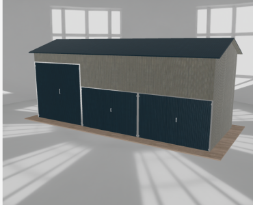Hala stalowa 9x3.5m dwuspadowa Aluminium Wysoka