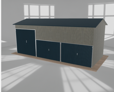 Hala stalowa 9x4m dwuspadowa Aluminium Wysoka