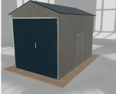 Hala blaszana 3x5m dwuspadowa Aluminium Wysoka