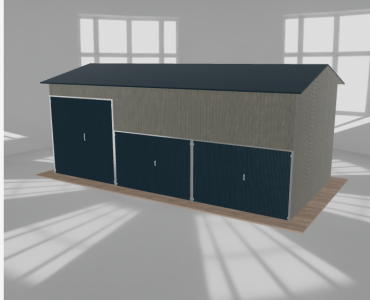 Hala stalowa 9x4.5m dwuspadowa Aluminium Wysoka