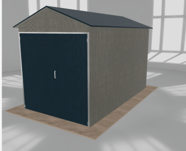 Hala blaszana 3x5.5m dwuspadowa Aluminium Wysoka