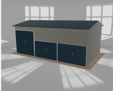 Hala stalowa 9x5m dwuspadowa Aluminium Wysoka