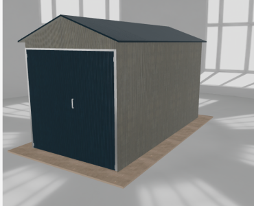 Hala blaszana 3x6m dwuspadowa Aluminium Wysoka
