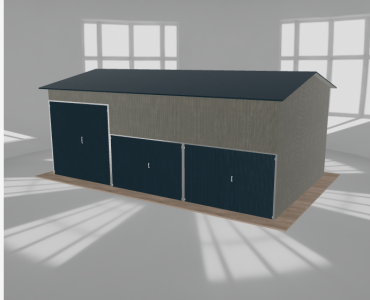 Hala stalowa 9x5.5m dwuspadowa Aluminium Wysoka