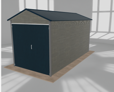 Hala blaszana 3x6.5m dwuspadowa Aluminium Wysoka