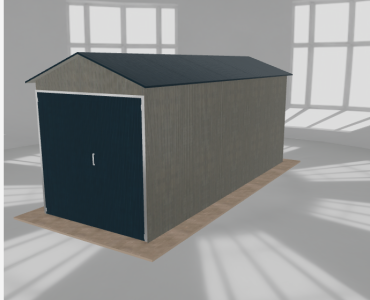 Hala blaszana 3x8m dwuspadowa Aluminium Wysoka
