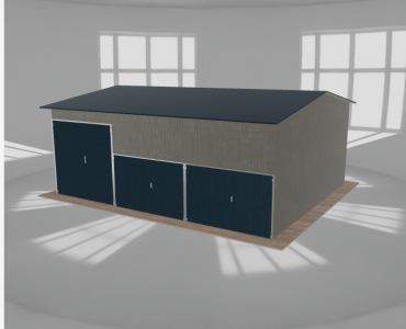 Hala stalowa 9x7.5m dwuspadowa Aluminium Wysoka