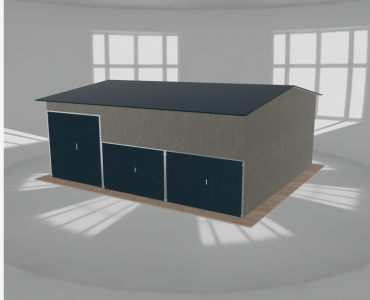 Hala stalowa 9x8m dwuspadowa Aluminium Wysoka