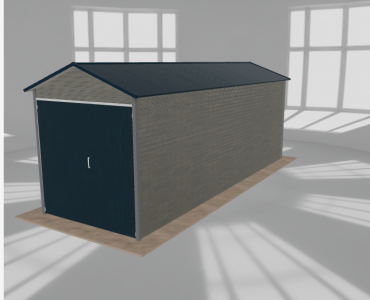 Hala blaszana 3x9m dwuspadowa Aluminium Wysoka