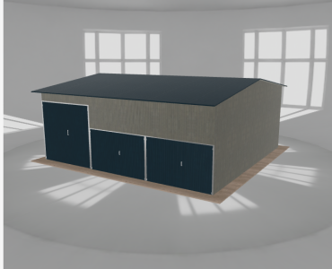 Hala stalowa 9x8.5m dwuspadowa Aluminium Wysoka