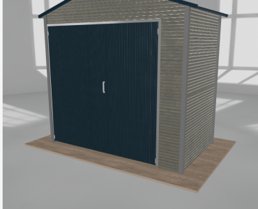 Hala blaszana 3.5x2m dwuspadowa Aluminium Wysoka