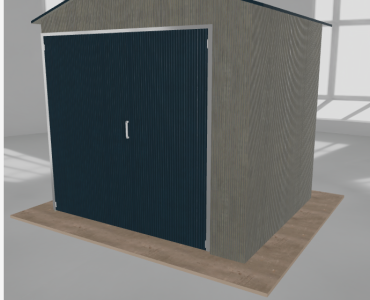 Hala blaszana 3.5x3m dwuspadowa Aluminium Wysoka