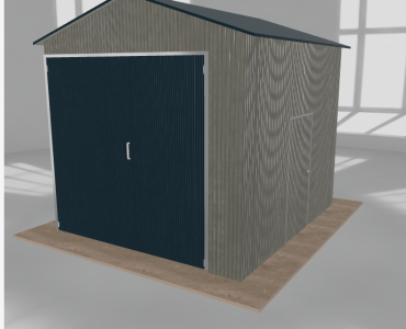 Hala blaszana 3.5x4m dwuspadowa Aluminium Wysoka