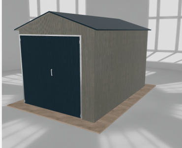 Hala blaszana 3.5x5.5m dwuspadowa Aluminium Wysoka