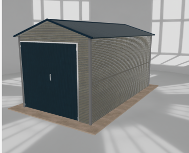 Hala blaszana 3.5x6.5m dwuspadowa Aluminium Wysoka