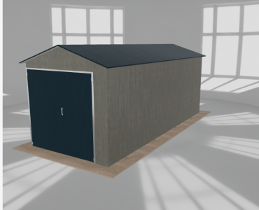 Hala blaszana 3.5x8.5m dwuspadowa Aluminium Wysoka