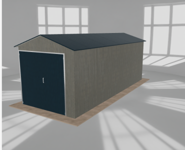 Hala blaszana 3.5x9m dwuspadowa Aluminium Wysoka