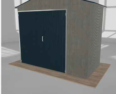 Hala blaszana 4x2m dwuspadowa Aluminium Wysoka