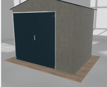 Hala blaszana 4x3m dwuspadowa Aluminium Wysoka