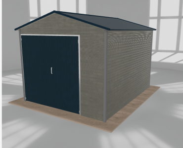 Hala blaszana 4x5m dwuspadowa Aluminium Wysoka