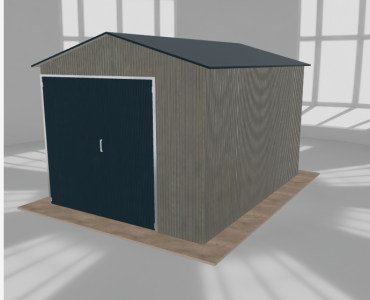Hala blaszana 4x5.5m dwuspadowa Aluminium Wysoka