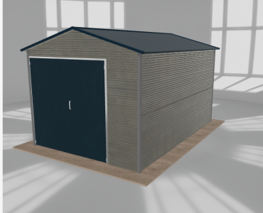 Hala blaszana 4x6m dwuspadowa Aluminium Wysoka