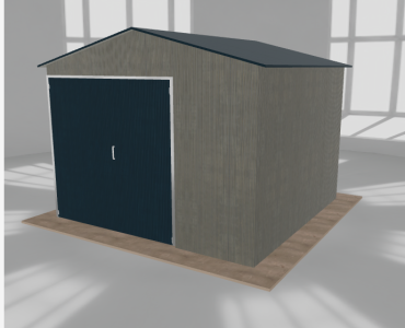 Hala blaszana 4.5x4.5m dwuspadowa Aluminium Wysoka