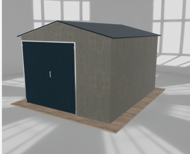 Hala blaszana 4.5x5.5m dwuspadowa Aluminium Wysoka