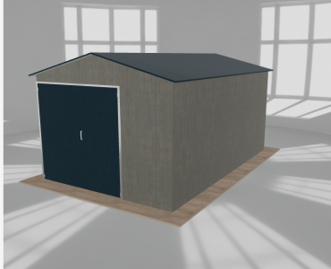 Hala blaszana 4.5x7m dwuspadowa Aluminium Wysoka