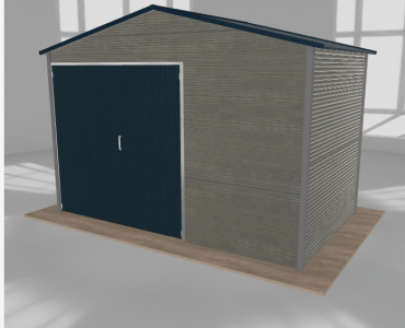 Hala blaszana 5x3m dwuspadowa Aluminium Wysoka