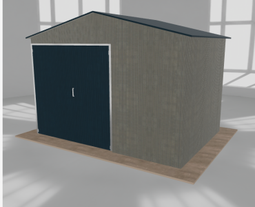 Hala blaszana 5x3.5m dwuspadowa Aluminium Wysoka