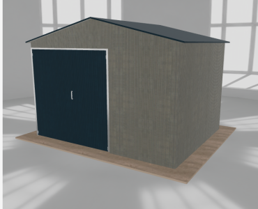 Hala blaszana 5x4m dwuspadowa Aluminium Wysoka