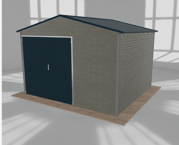 Hala blaszana 5x4.5m dwuspadowa Aluminium Wysoka