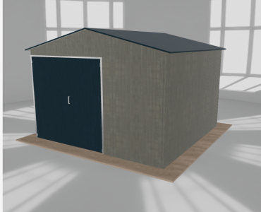 Hala blaszana 5x5m dwuspadowa Aluminium Wysoka