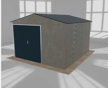 Hala blaszana 5x5.5m dwuspadowa Aluminium Wysoka