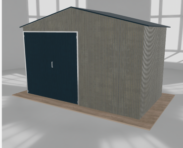 Hala blaszana 5.5x3m dwuspadowa Aluminium Wysoka