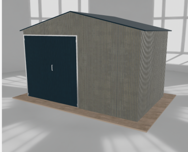 Hala blaszana 5.5x3.5m dwuspadowa Aluminium Wysoka
