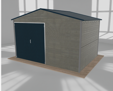 Hala blaszana 5.5x4m dwuspadowa Aluminium Wysoka