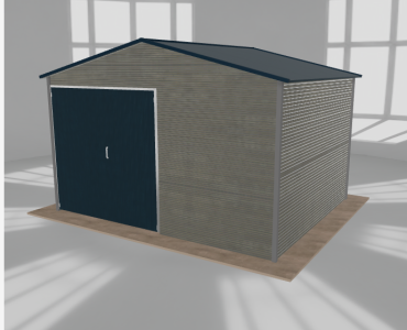 Hala blaszana 5.5x4.5m dwuspadowa Aluminium Wysoka