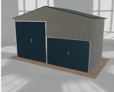 Hala blaszana 6x3m dwuspadowa Aluminium Wysoka