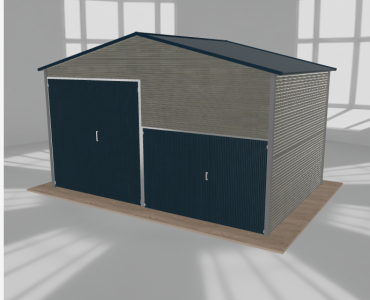 Hala blaszana 6x4m dwuspadowa Aluminium Wysoka