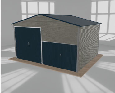 Hala blaszana 6x5m dwuspadowa Aluminium Wysoka