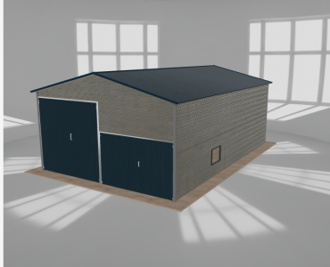 Hala blaszana 6x9m dwuspadowa Aluminium Wysoka
