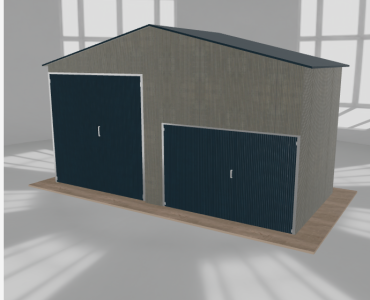 Hala blaszana 6.5x3m dwuspadowa Aluminium Wysoka