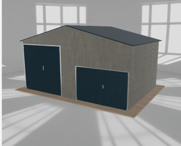 Hala blaszana 7x5m dwuspadowa Aluminium Wysoka