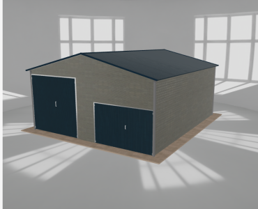 Hala blaszana 7x8m dwuspadowa Aluminium Wysoka