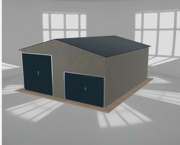 Hala blaszana 7x8.5m dwuspadowa Aluminium Wysoka