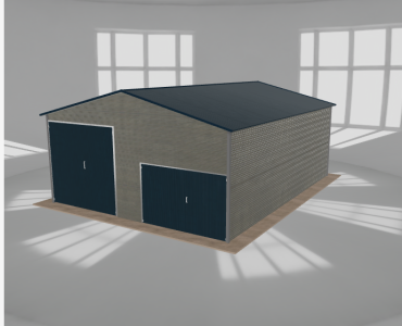 Hala blaszana 7x9m dwuspadowa Aluminium Wysoka